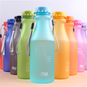 550ml Fashion Outdoor Sports Portable Camping Cycling Travel Scrub Water Beverage Bottle