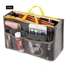 Women Multifunction Travel Cosmetic Makeup Insert Pouch Toiletry Organizer Handbag Storage Purse