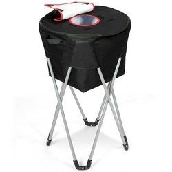 Portable Insulated Tub Party Picnic Cooler with Folding Stand